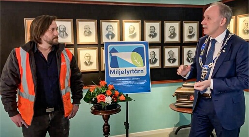 OBSAS mottar miljøfyrtårn